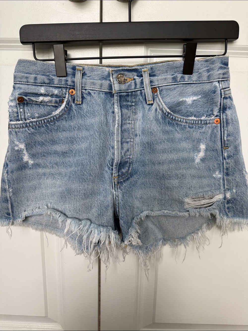 Agolde Parker Distressed Cutoff Shorts Size 24